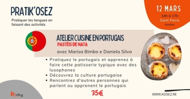 PratiK'Osez - atelier cuisine en portugais : Pastéis de nata 
